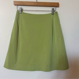Not/So Olive Green Pleather High waisted skirt A21